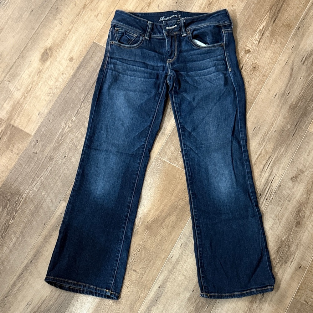 American Eagle Outfitters Dark Blue Flare Jeans